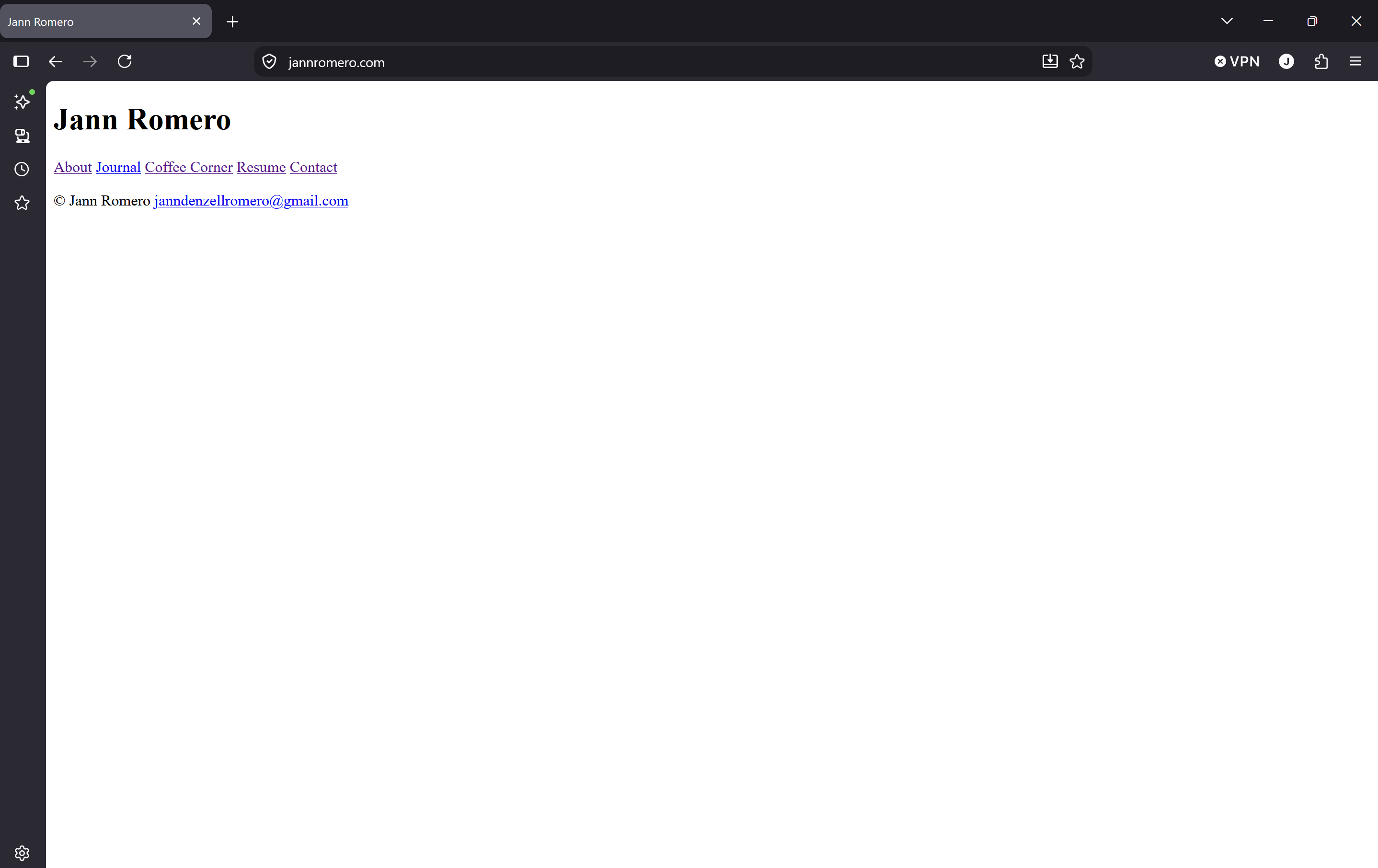 Initial launch of the website
